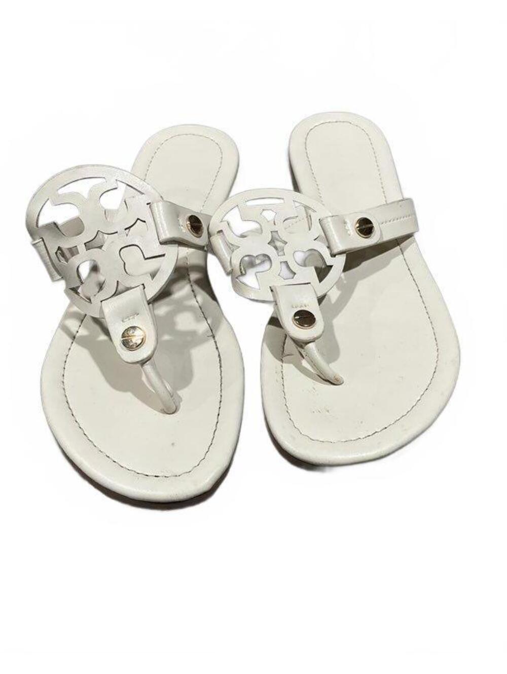 Tory Burch White Miller Thong Sandal Size-9.5
